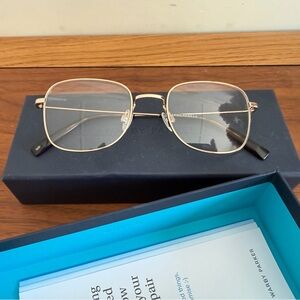 Warby Parker Gifford Frames in Polished Gold New in Box